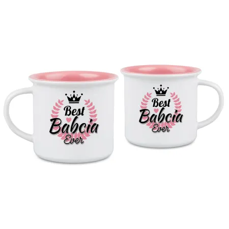 Kubek różowy dla BABCI Best Babcia Ever